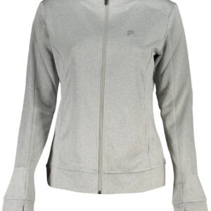 FILA FELPA CON ZIP DONNA GRIGIO