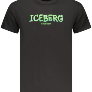 ICEBERG T-SHIRT MANICHE CORTE UOMO NERO