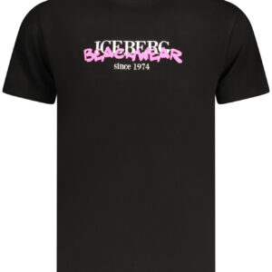 ICEBERG T-SHIRT MANICHE CORTE UOMO NERO