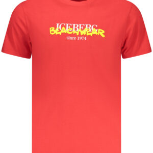 ICEBERG T-SHIRT MANICHE CORTE UOMO ROSSO