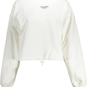 CALVIN KLEIN FELPA SENZA ZIP DONNA BIANCO