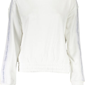 CALVIN KLEIN FELPA SENZA ZIP DONNA BIANCO