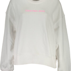 CALVIN KLEIN FELPA SENZA ZIP DONNA BIANCO