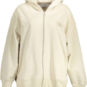 CALVIN KLEIN FELPA CON ZIP DONNA BEIGE