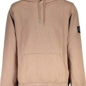 CALVIN KLEIN FELPA SENZA ZIP UOMO MARRONE