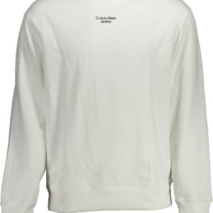CALVIN KLEIN FELPA SENZA ZIP UOMO BIANCO