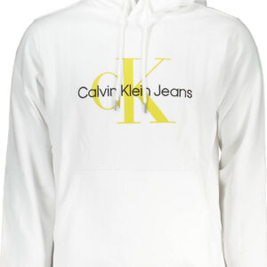 CALVIN KLEIN FELPA SENZA ZIP UOMO BIANCO