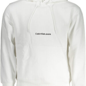 CALVIN KLEIN FELPA SENZA ZIP UOMO BIANCO