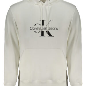 CALVIN KLEIN FELPA SENZA ZIP UOMO BIANCO