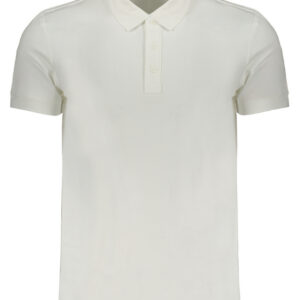 CALVIN KLEIN POLO MANICHE CORTE UOMO BIANCO