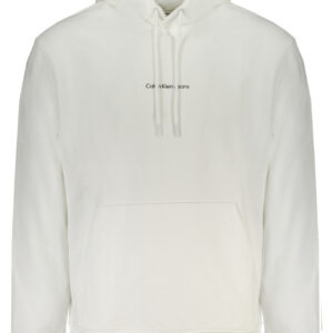 CALVIN KLEIN FELPA SENZA ZIP UOMO BIANCO