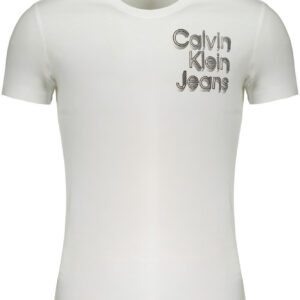 CALVIN KLEIN T-SHIRT MANICHE CORTE UOMO BIANCO