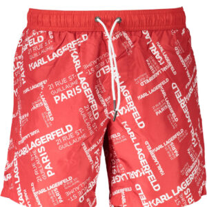 KARL LAGERFELD BEACHWEAR COSTUME PARTE SOTTO UOMO ROSSO