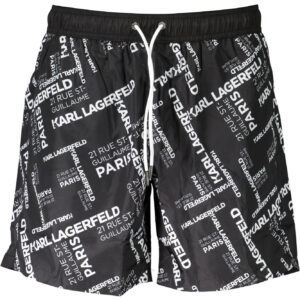 KARL LAGERFELD BEACHWEAR COSTUME PARTE SOTTO UOMO NERO