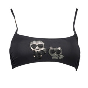 KARL LAGERFELD BEACHWEAR COSTUME PARTE SOPRA DONNA NERO