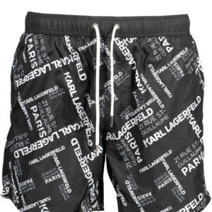 KARL LAGERFELD BEACHWEAR COSTUME PARTE SOTTO UOMO NERO