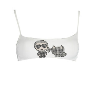 KARL LAGERFELD BEACHWEAR COSTUME PARTE SOPRA DONNA BIANCO