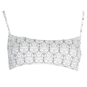KARL LAGERFELD BEACHWEAR COSTUME PARTE SOPRA DONNA BIANCO