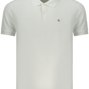 CALVIN KLEIN POLO MANICHE CORTE UOMO BIANCO