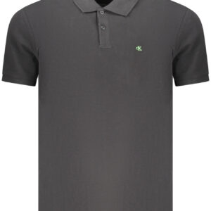 CALVIN KLEIN POLO MANICHE CORTE UOMO NERO