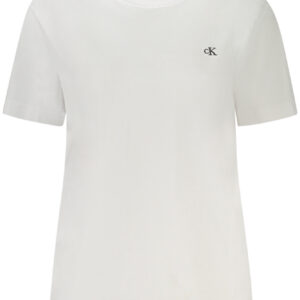 CALVIN KLEIN T-SHIRT MANICHE CORTE DONNA BIANCO