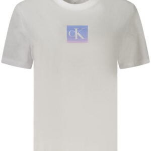 CALVIN KLEIN T-SHIRT MANICHE CORTE DONNA BIANCO