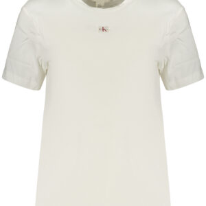 CALVIN KLEIN T-SHIRT MANICHE CORTE DONNA BIANCO