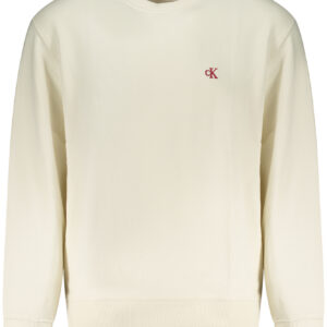 CALVIN KLEIN FELPA SENZA ZIP UOMO BIANCO