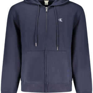CALVIN KLEIN FELPA CON ZIP UOMO BLU