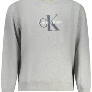 CALVIN KLEIN FELPA SENZA ZIP UOMO GRIGIO