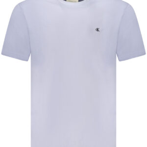CALVIN KLEIN T-SHIRT MANICHE CORTE UOMO AZZURRO