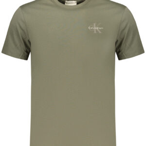 CALVIN KLEIN T-SHIRT MANICHE CORTE UOMO VERDE