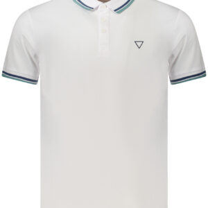 GUESS JEANS POLO MANICHE CORTE UOMO BIANCO