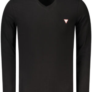 GUESS JEANS T-SHIRT MANICHE LUNGHE UOMO NERO