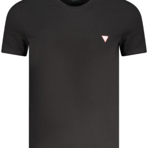 GUESS JEANS T-SHIRT MANICHE CORTE UOMO NERO