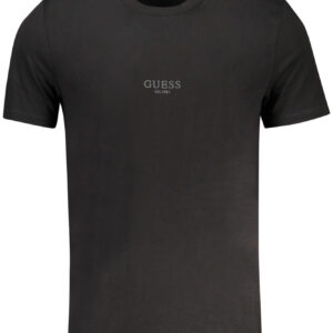 GUESS JEANS T-SHIRT MANICHE CORTE UOMO NERO