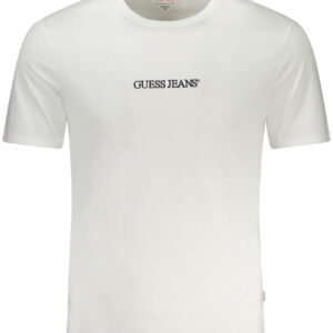 GUESS JEANS T-SHIRT MANICHE CORTE UOMO BIANCO