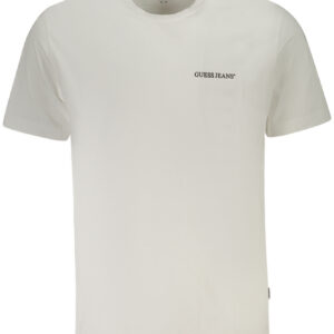 GUESS JEANS T-SHIRT MANICHE CORTE UOMO BIANCO