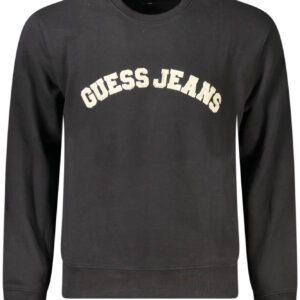 GUESS JEANS FELPA SENZA ZIP UOMO NERO