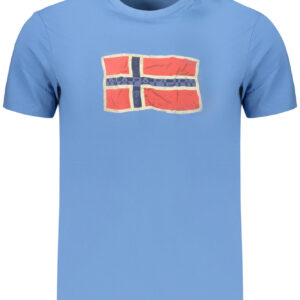 NAPAPIJRI T-SHIRT MANICHE CORTE UOMO AZZURRO