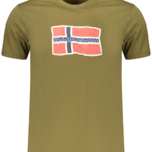 NAPAPIJRI T-SHIRT MANICHE CORTE UOMO VERDE