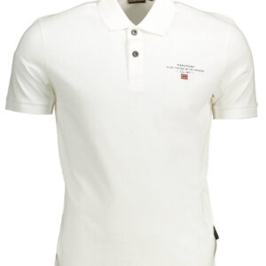 NAPAPIJRI POLO MANICHE CORTE UOMO BIANCO