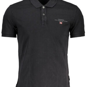 NAPAPIJRI POLO MANICHE CORTE UOMO NERO