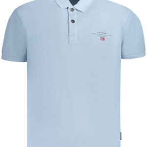 NAPAPIJRI POLO MANICHE CORTE UOMO AZZURRO