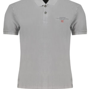 NAPAPIJRI POLO MANICHE CORTE UOMO GRIGIO