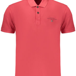 NAPAPIJRI POLO MANICHE CORTE UOMO ROSSO