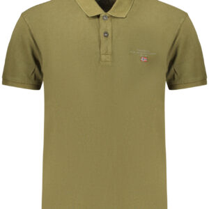 NAPAPIJRI POLO MANICHE CORTE UOMO VERDE