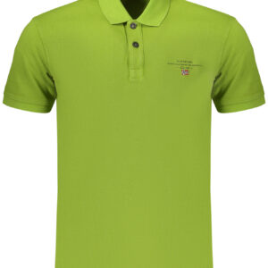 NAPAPIJRI POLO MANICHE CORTE UOMO VERDE