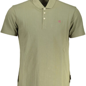 NAPAPIJRI POLO MANICHE CORTE UOMO VERDE