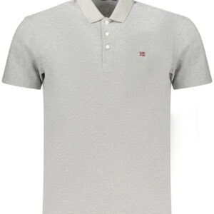 NAPAPIJRI POLO MANICHE CORTE UOMO GRIGIO